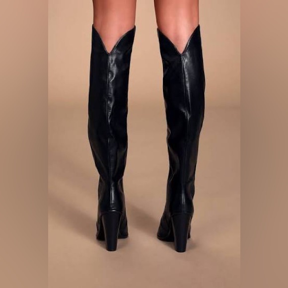 Steve Madden Ranger Black Over the Knee Boots - Picture 2 of 16